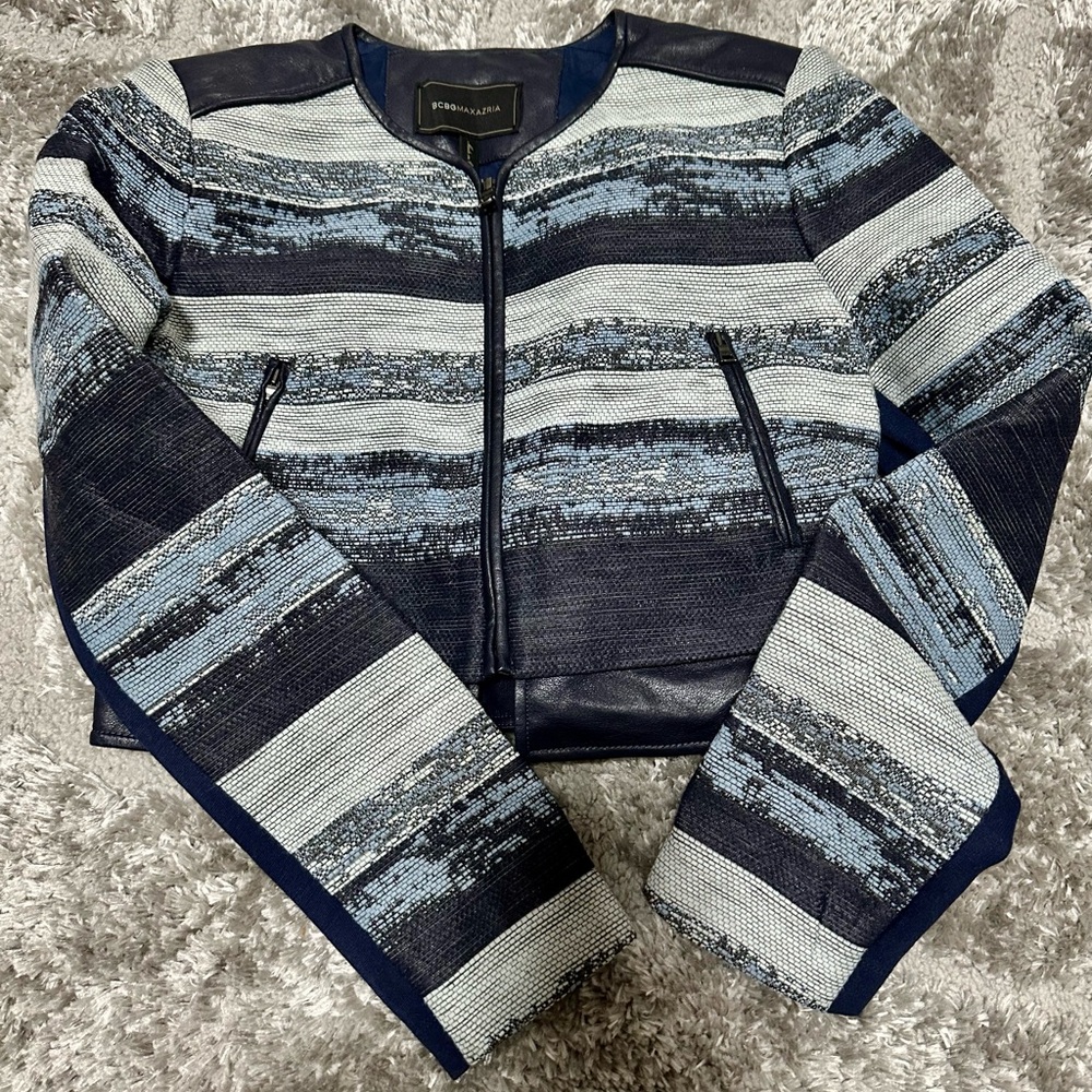 Rebecca Taylor Blue Striped Jacket
